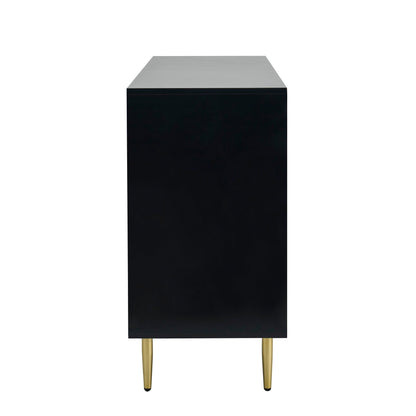 Evie Sideboard with Drawers - Black - DUSK