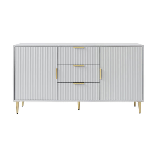 Evie Sideboard with Drawers - Grey - DUSK