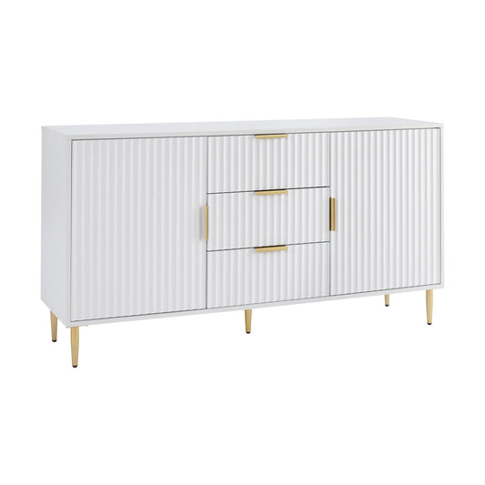 Evie Sideboard with Drawers - Warm White - DUSK