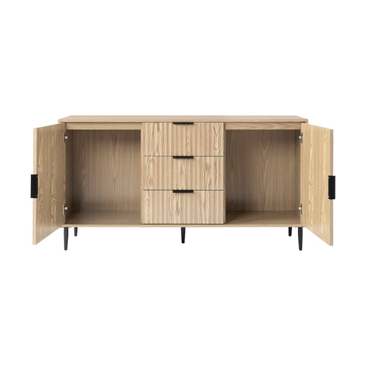 Evie Sideboard with Drawers - Wood Effect - DUSK