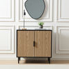 Evie Small Sideboard - Black/Wood Effect - DUSK