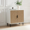 Evie Small Sideboard - White/Wood Effect - DUSK