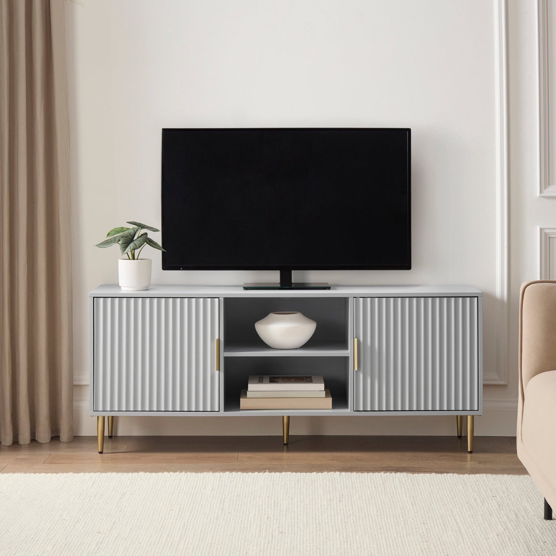 Evie TV Stand - Grey - DUSK