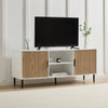 Evie TV Stand - White/Wood Effect - DUSK