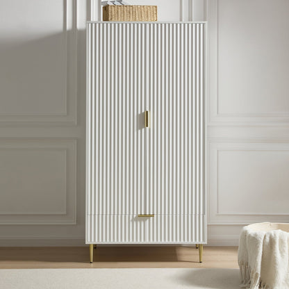 Evie Wardrobe - Warm White - DUSK