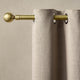 Extendable Metal Curtain Pole - Brass - DUSK