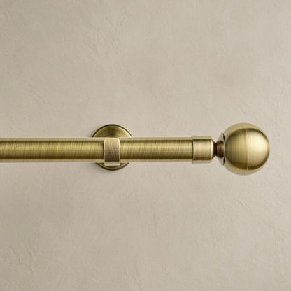 Extendable Metal Curtain Pole - Brass - DUSK