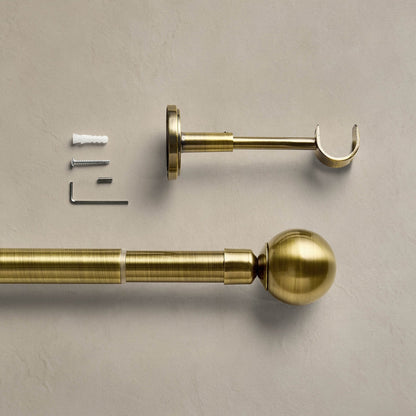 Extendable Metal Curtain Pole - Brass - DUSK