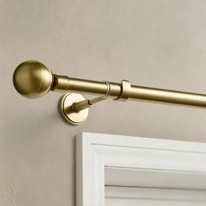 Extendable Metal Curtain Pole - Brass - DUSK