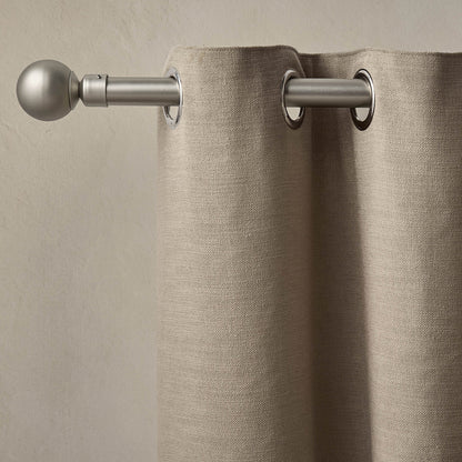 Extendable Metal Curtain Pole - Silver - DUSK