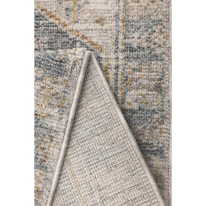 Ezra Traditional Tufted Edge Rug - Blue - DUSK