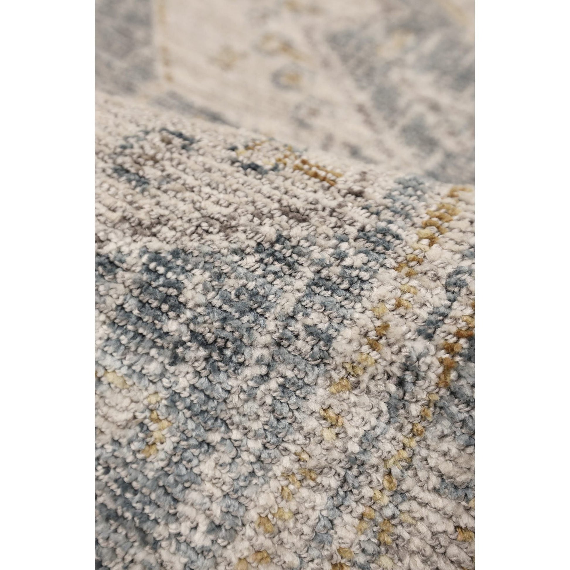 Ezra Traditional Tufted Edge Rug - Blue - DUSK