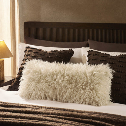 Faux Fur Sheepskin Cushion Cover - Off White - DUSK