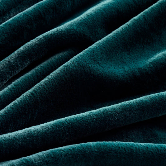 Faux Fur Throw 1.5x2m - Teal Green - DUSK