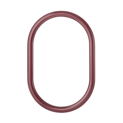 Faye Bubble 50x75cm Oval Wall Mirror - Wine - DUSK