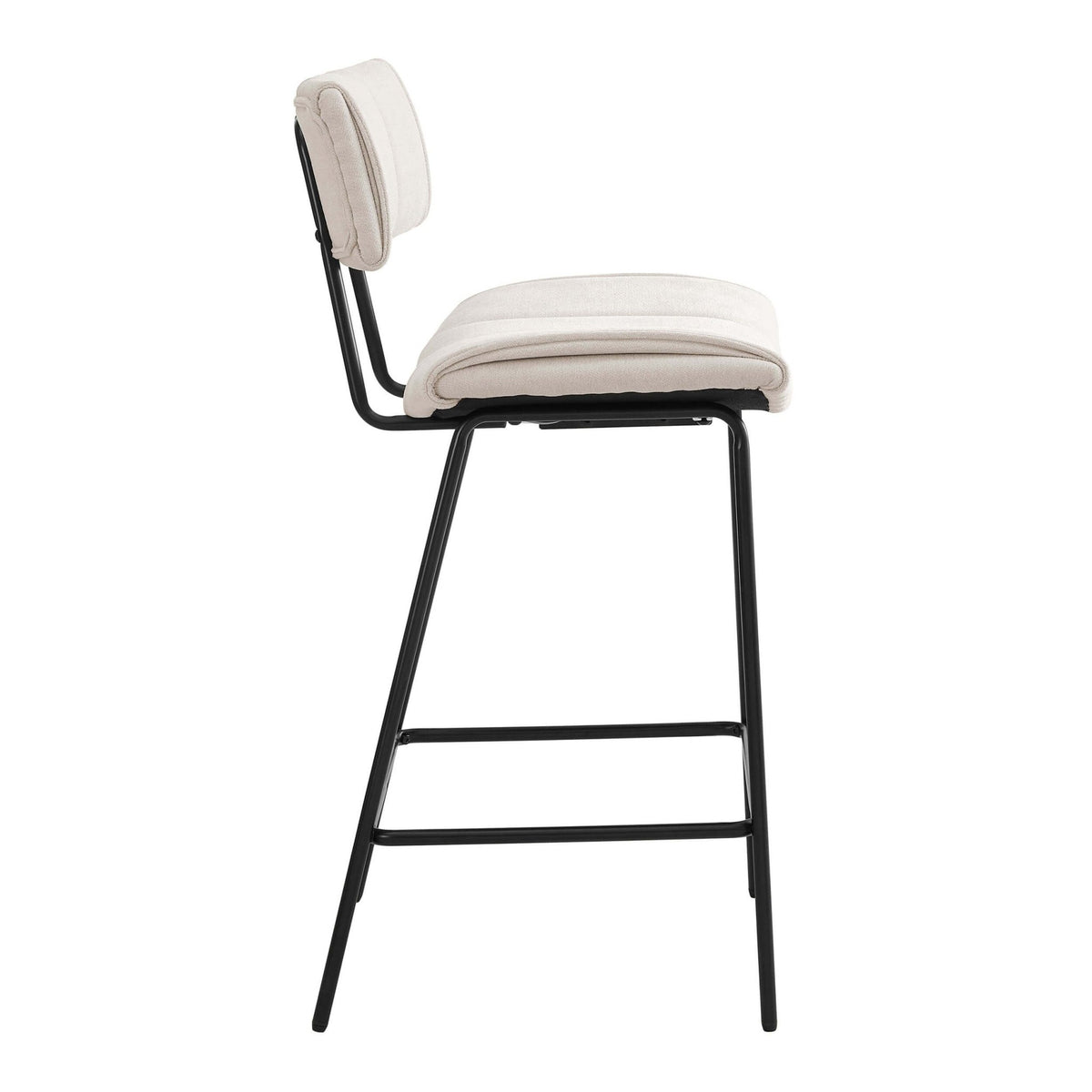Fearne Set of 2 Barstools - Ivory Chenille - DUSK