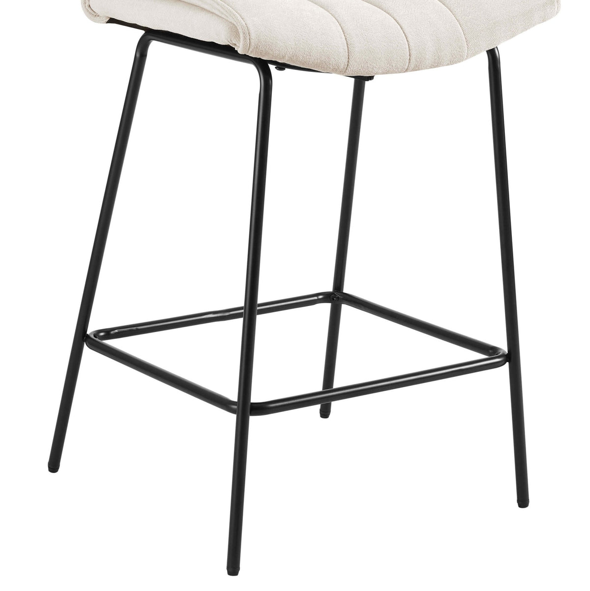 Fearne Set of 2 Barstools - Ivory Chenille - DUSK