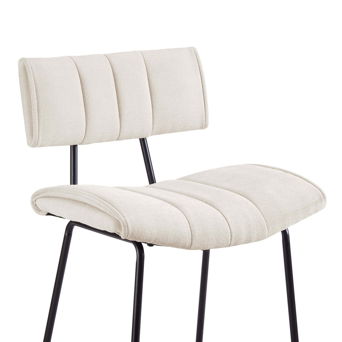 Fearne Set of 2 Barstools - Ivory Chenille - DUSK