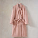 Fiji Waffle Cotton Robe - Pink - DUSK