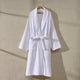 Fiji Waffle Cotton Robe - White - DUSK