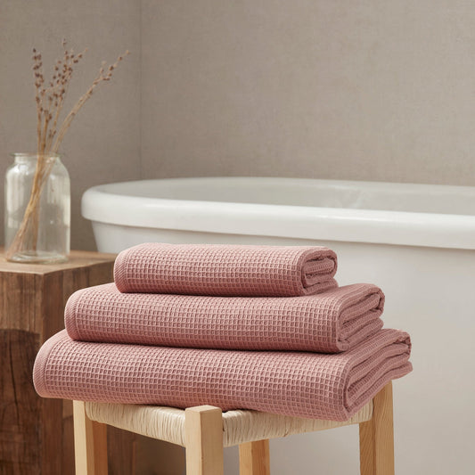 Fiji Waffle Towel Collection - Blush - DUSK