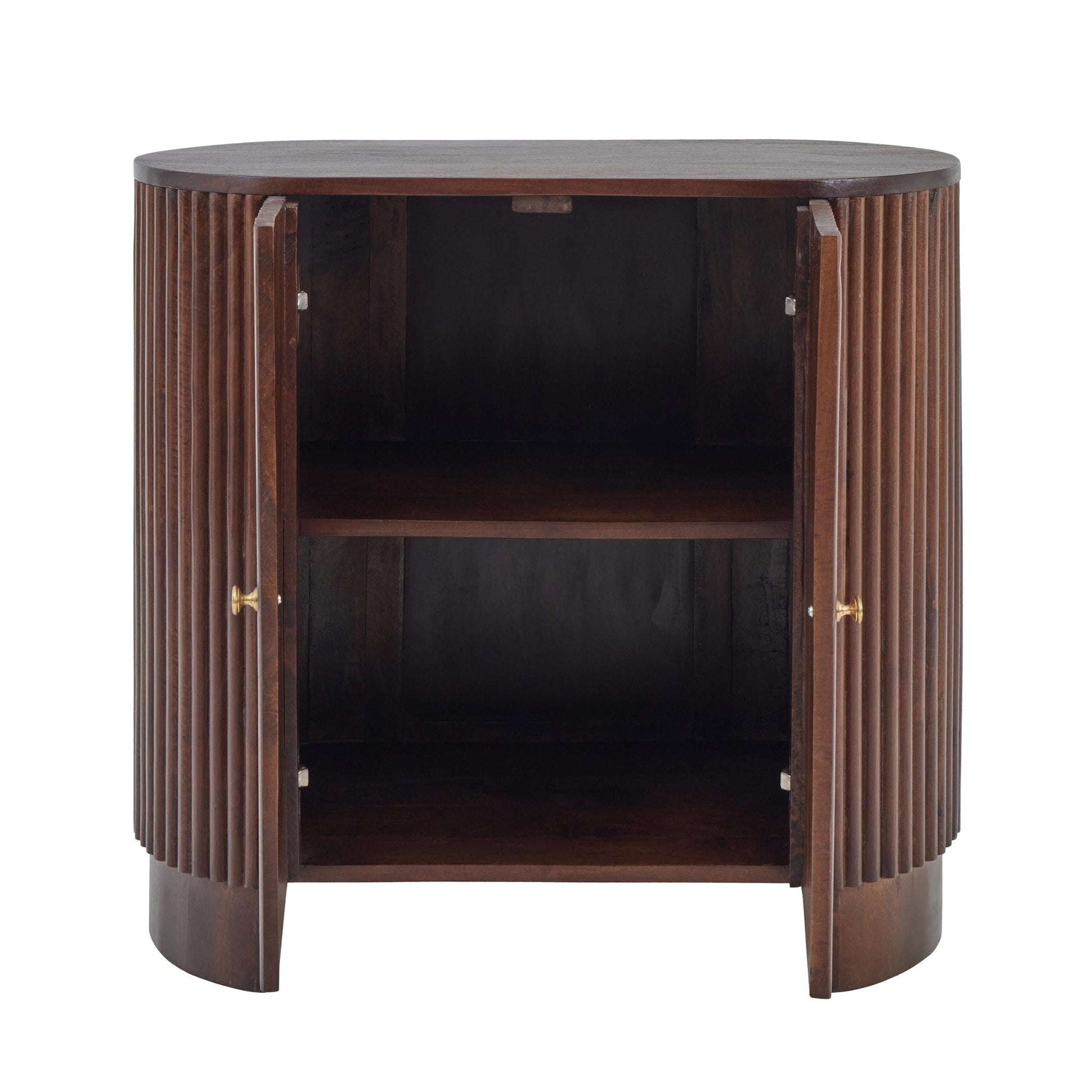 Finley Mango Wood 2 Door Sideboard - Walnut - DUSK