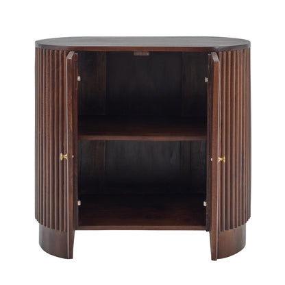 Finley Mango Wood 2 Door Sideboard - Walnut - DUSK