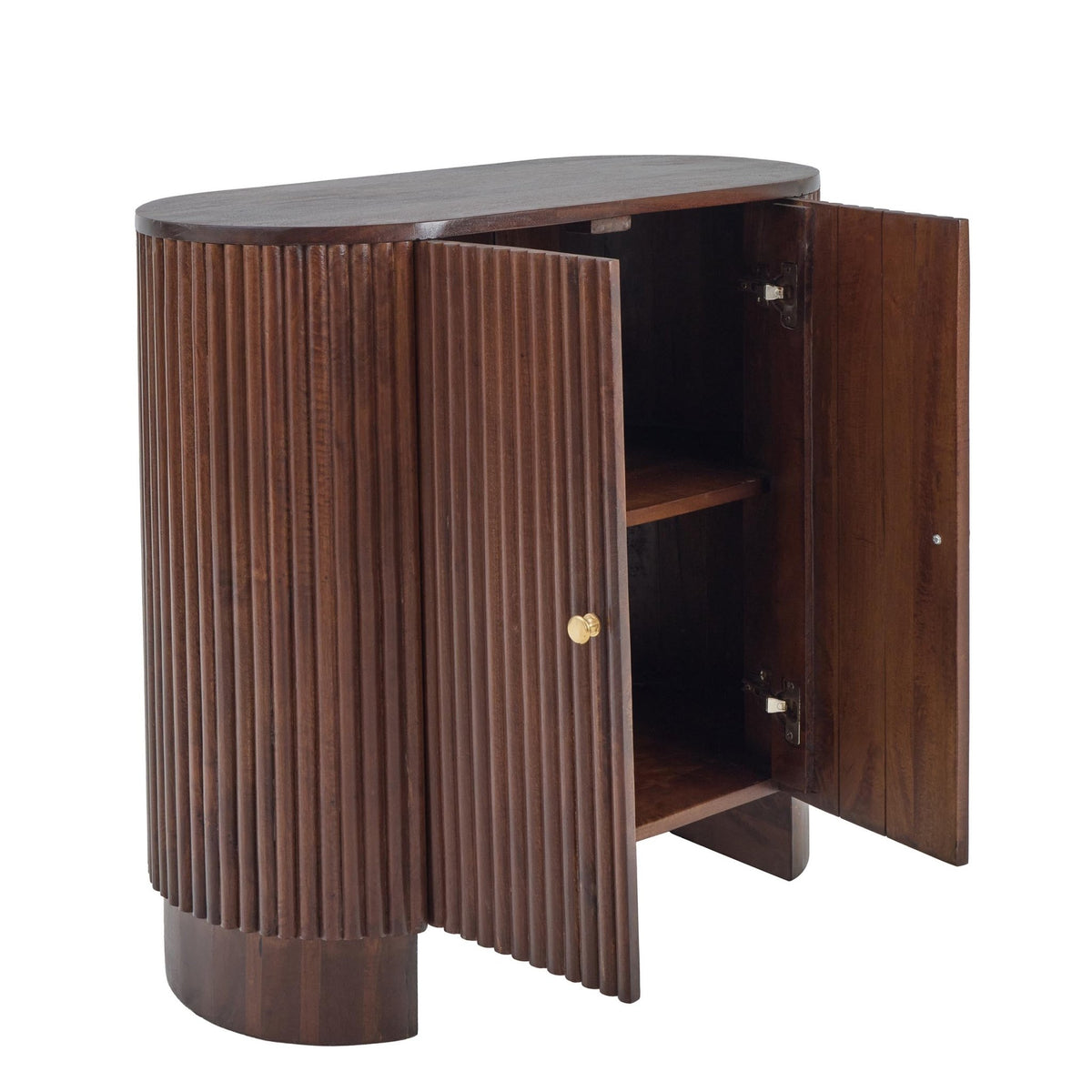 Finley Mango Wood 2 Door Sideboard - Walnut - DUSK