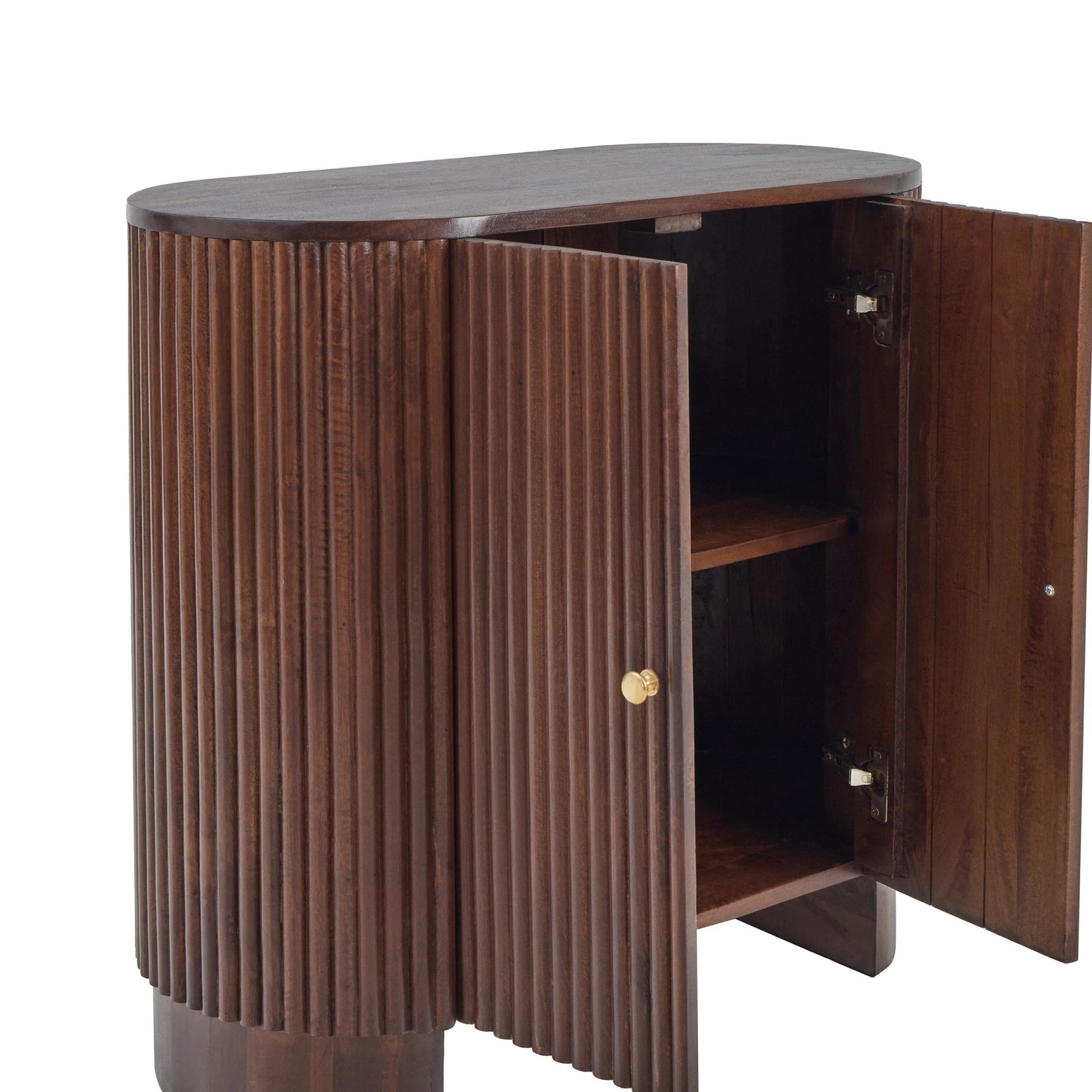 Finley Mango Wood 2 Door Sideboard - Walnut - DUSK