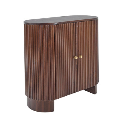 Finley Mango Wood 2 Door Sideboard - Walnut - DUSK