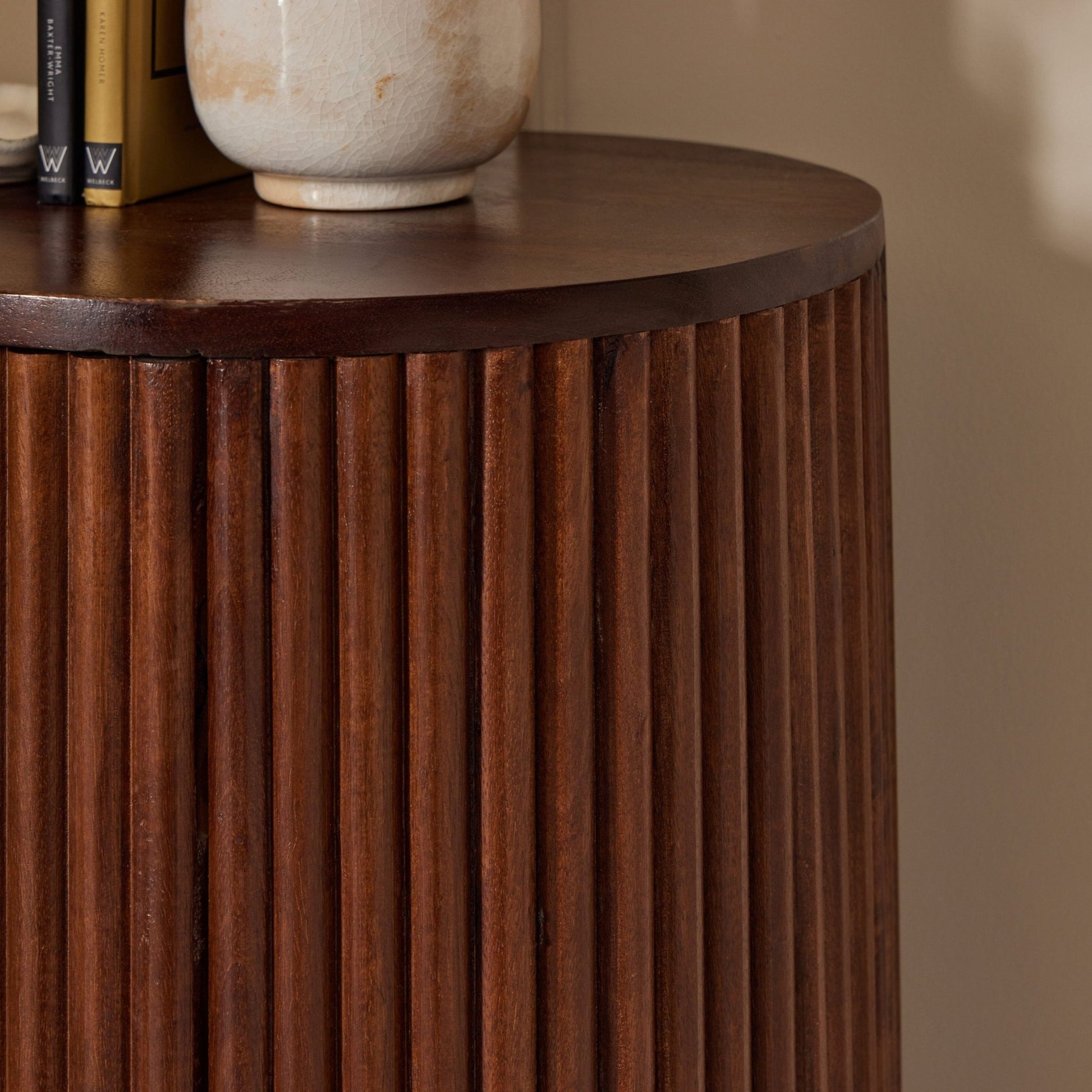 Finley Mango Wood 2 Door Sideboard - Walnut - DUSK