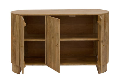Finley Mango Wood 3 Door Sideboard - Natural - DUSK