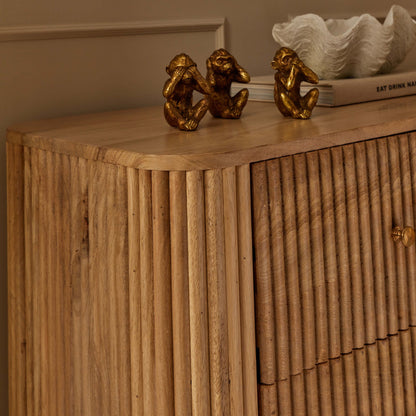 Finley Mango Wood 3 Drawer Chest - Natural - DUSK