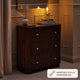 Finley Mango Wood 3 Drawer Chest - Walnut - DUSK