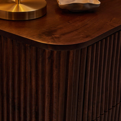 Finley Mango Wood 6 Drawer Chest - Walnut - DUSK