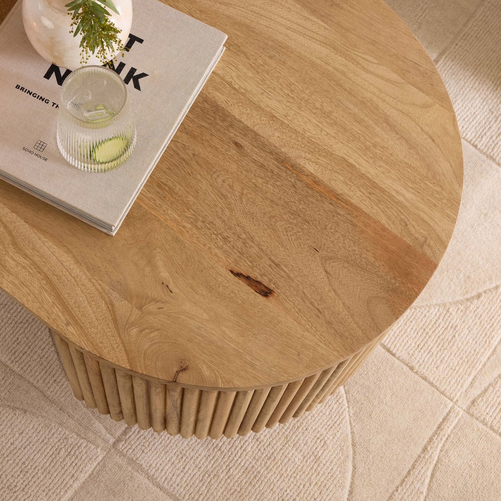 Finley Mango Wood Coffee Table - Natural - DUSK