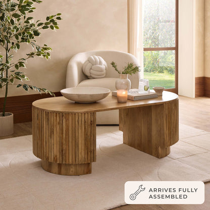 Finley Mango Wood Coffee Table - Natural - DUSK