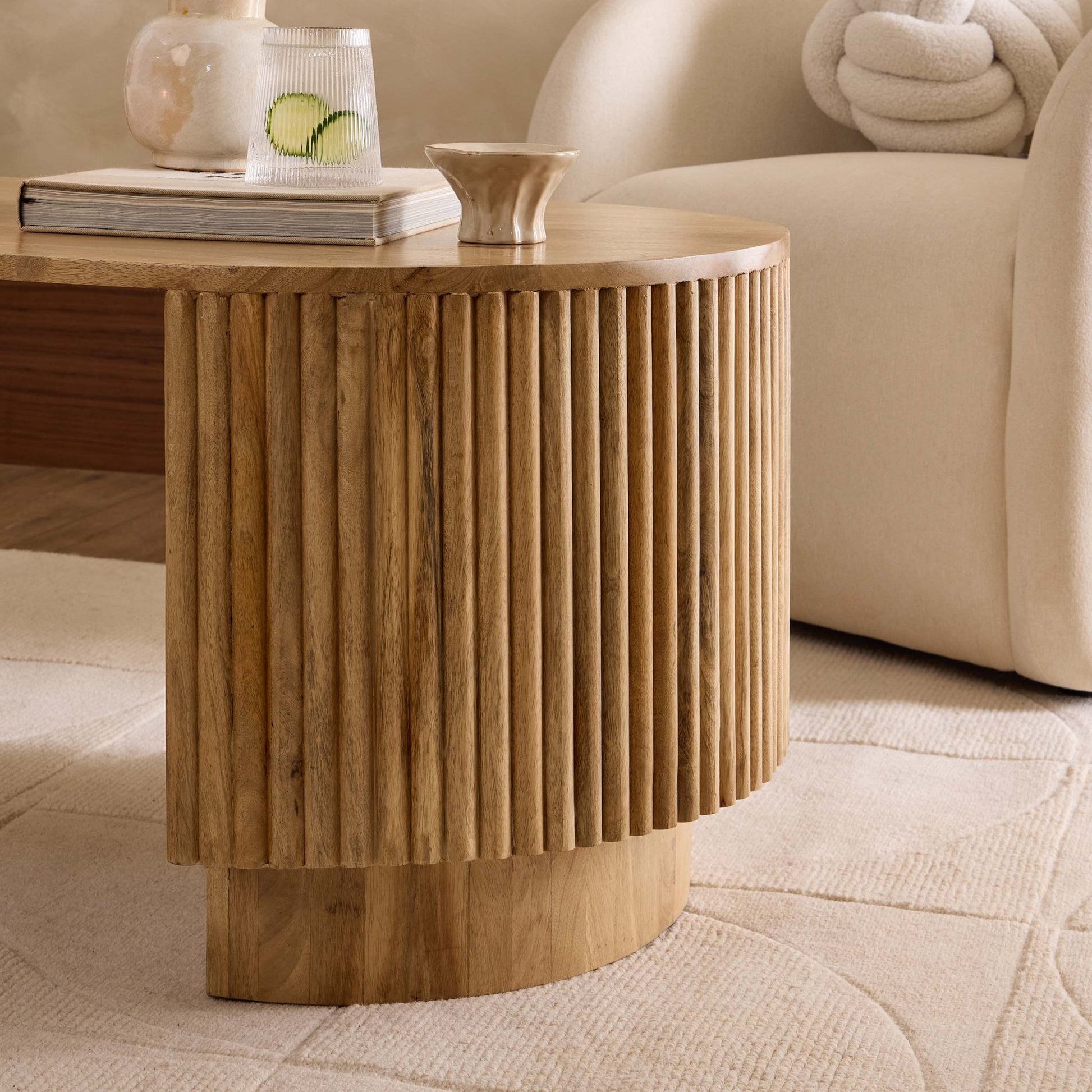 Finley Mango Wood Coffee Table - Natural - DUSK