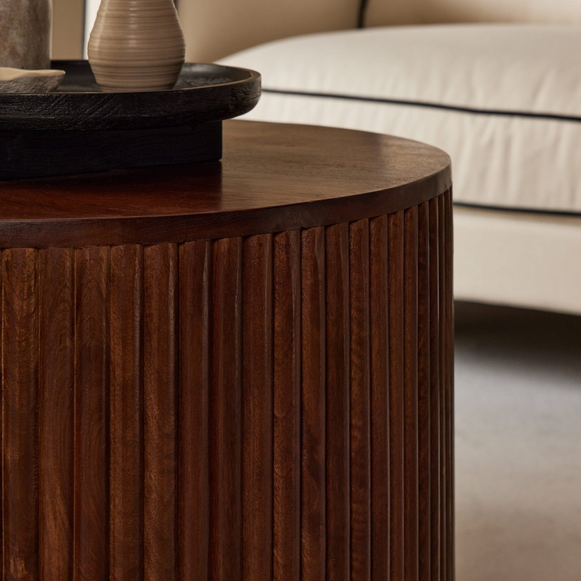 Finley Mango Wood Coffee Table - Walnut - DUSK