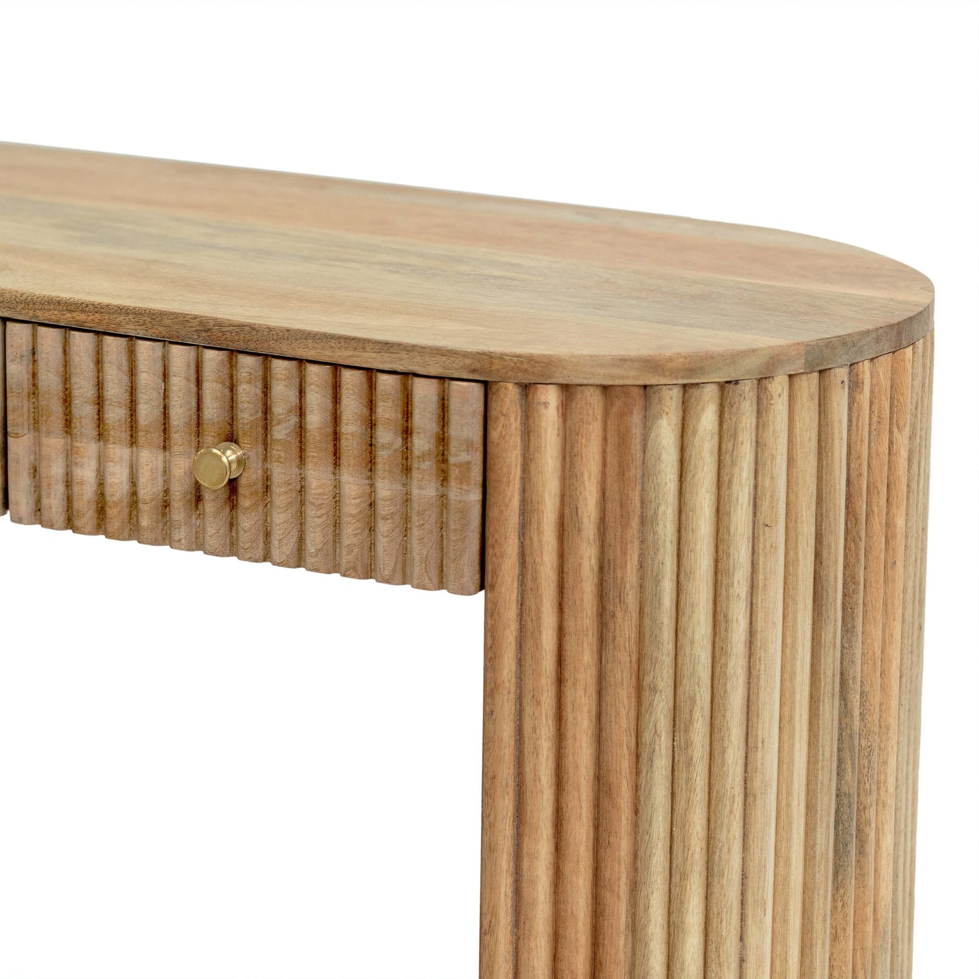 Finley Mango Wood Dressing Table Console - Natural - DUSK