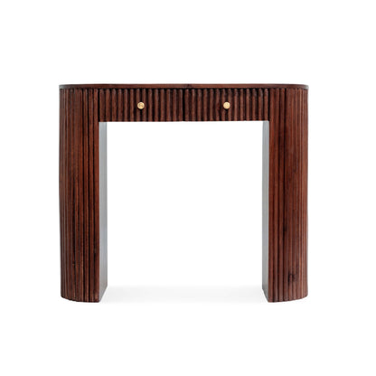 Finley Mango Wood Dressing Table Console - Walnut - DUSK