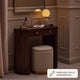 Finley Mango Wood Dressing Table Console - Walnut - DUSK