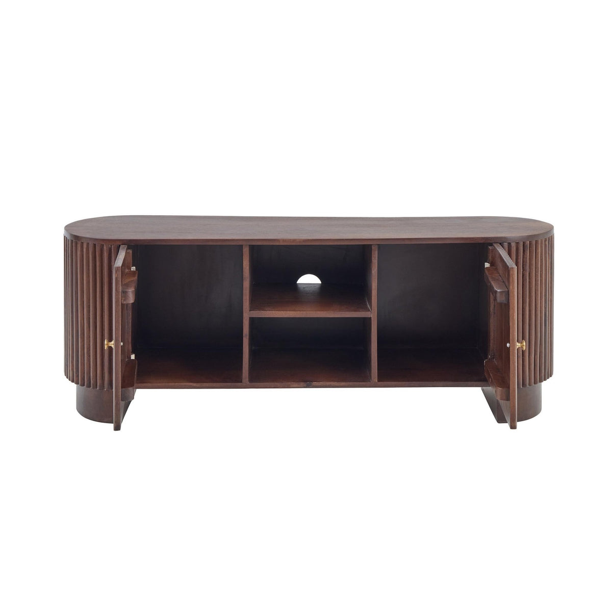 Finley Mango Wood Tv Unit for Tv Unit TVs up to 55" - Walnut - DUSK