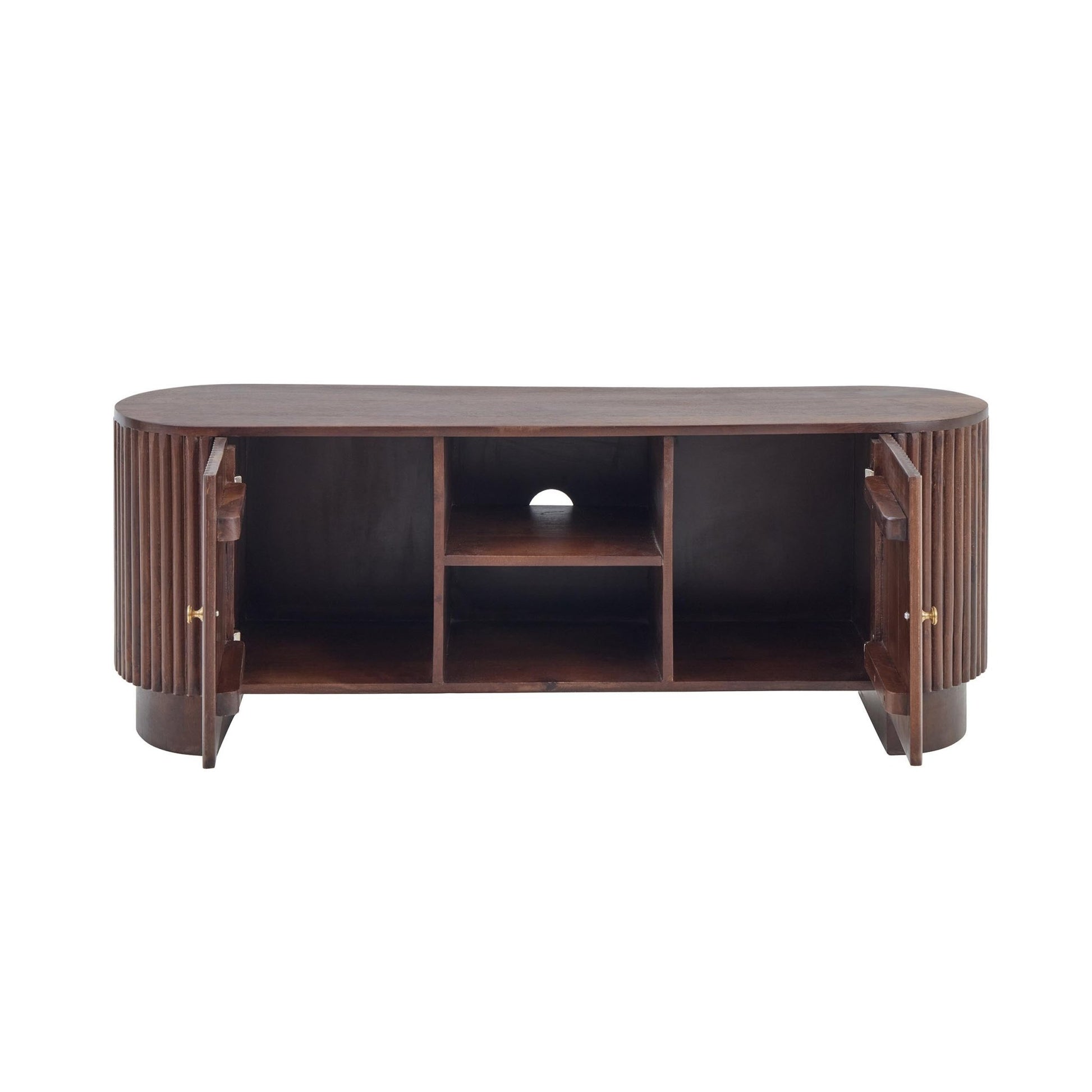 Finley Mango Wood Tv Unit for Tv Unit TVs up to 55" - Walnut - DUSK