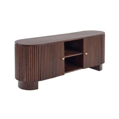 Finley Mango Wood Tv Unit for Tv Unit TVs up to 55" - Walnut - DUSK