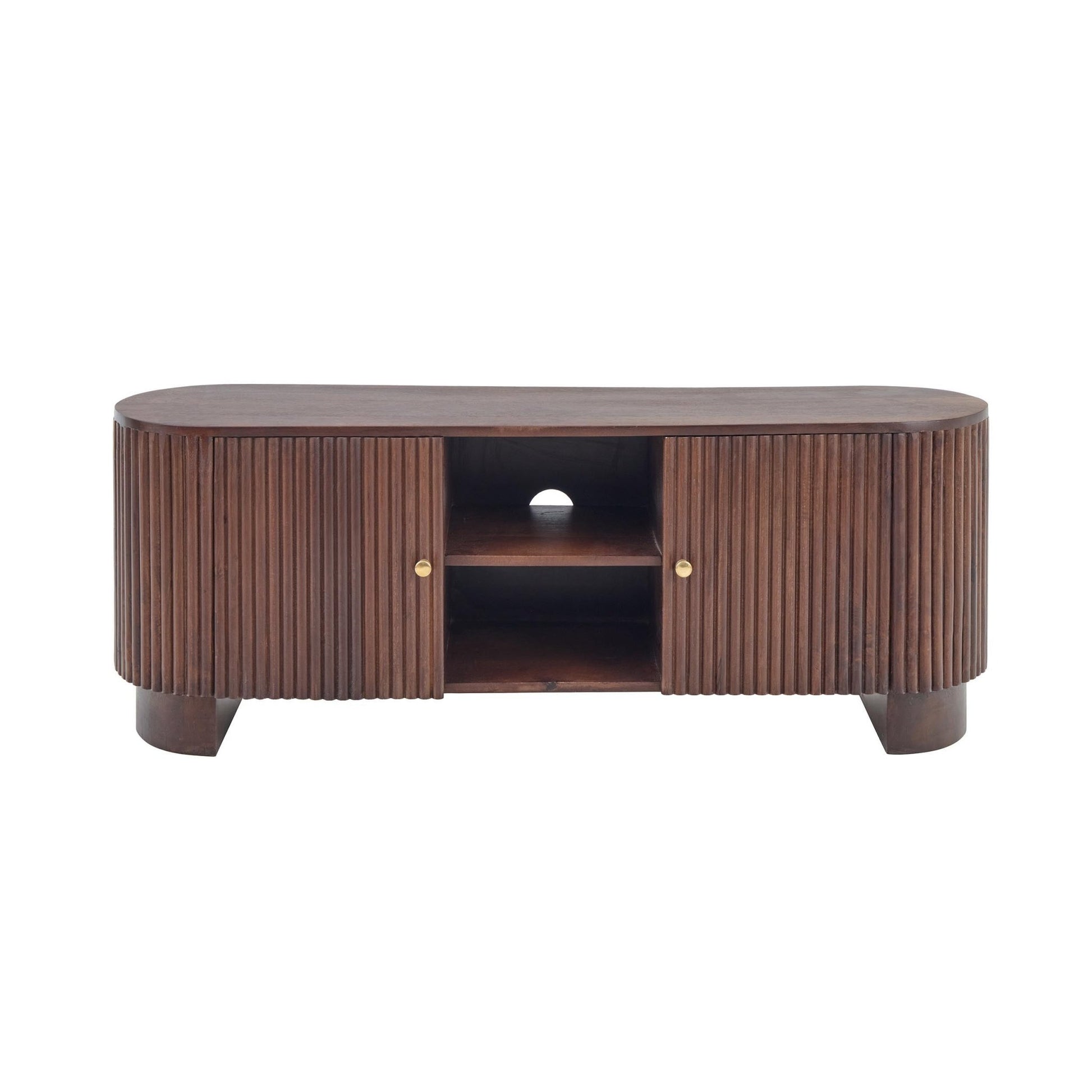 Finley Mango Wood Tv Unit for Tv Unit TVs up to 55" - Walnut - DUSK
