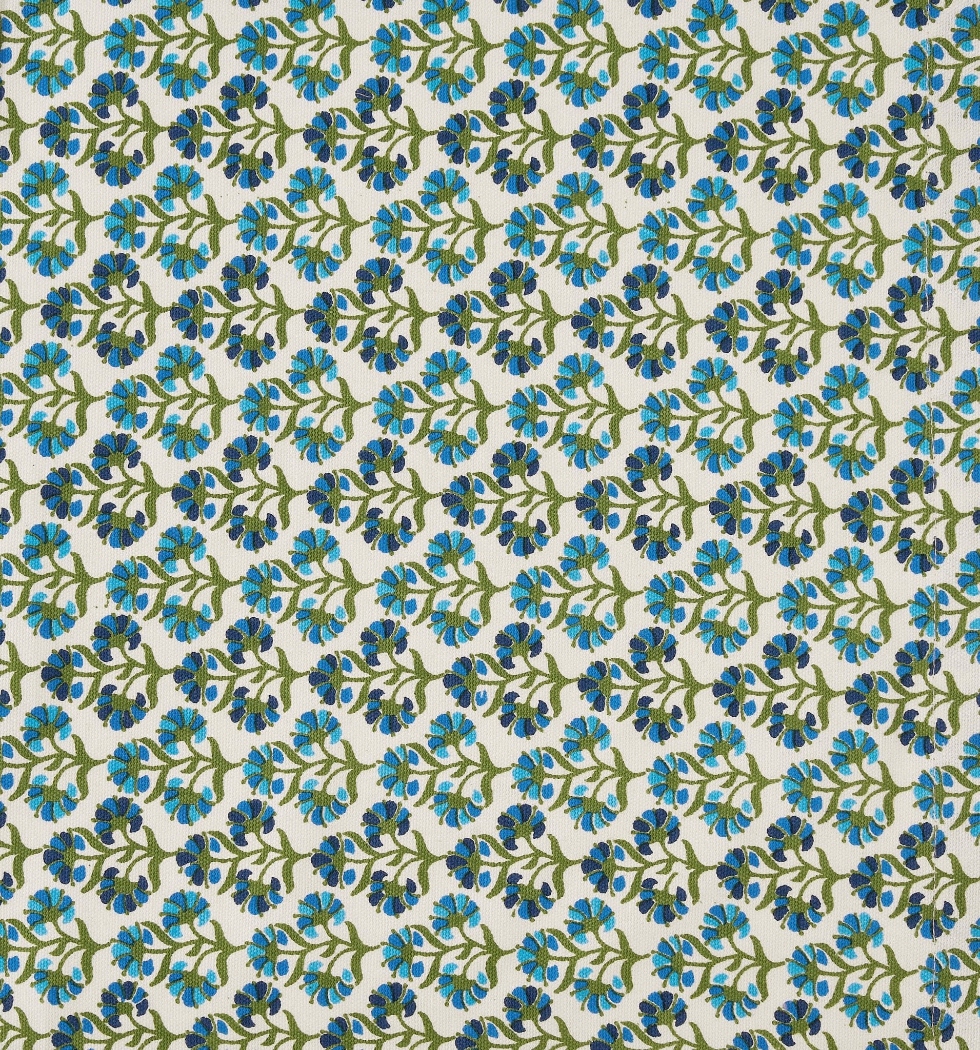 Fiona 100% Cotton Printed Apron - Blue/Pink - DUSK