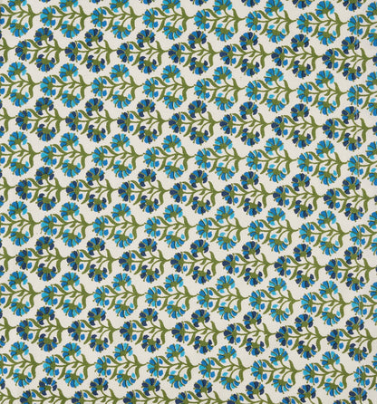 Fiona 100% Cotton Printed Apron - Blue/Pink - DUSK