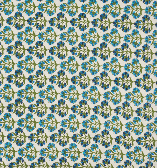 Fiona 100% Cotton Printed Apron - Blue/Pink - DUSK