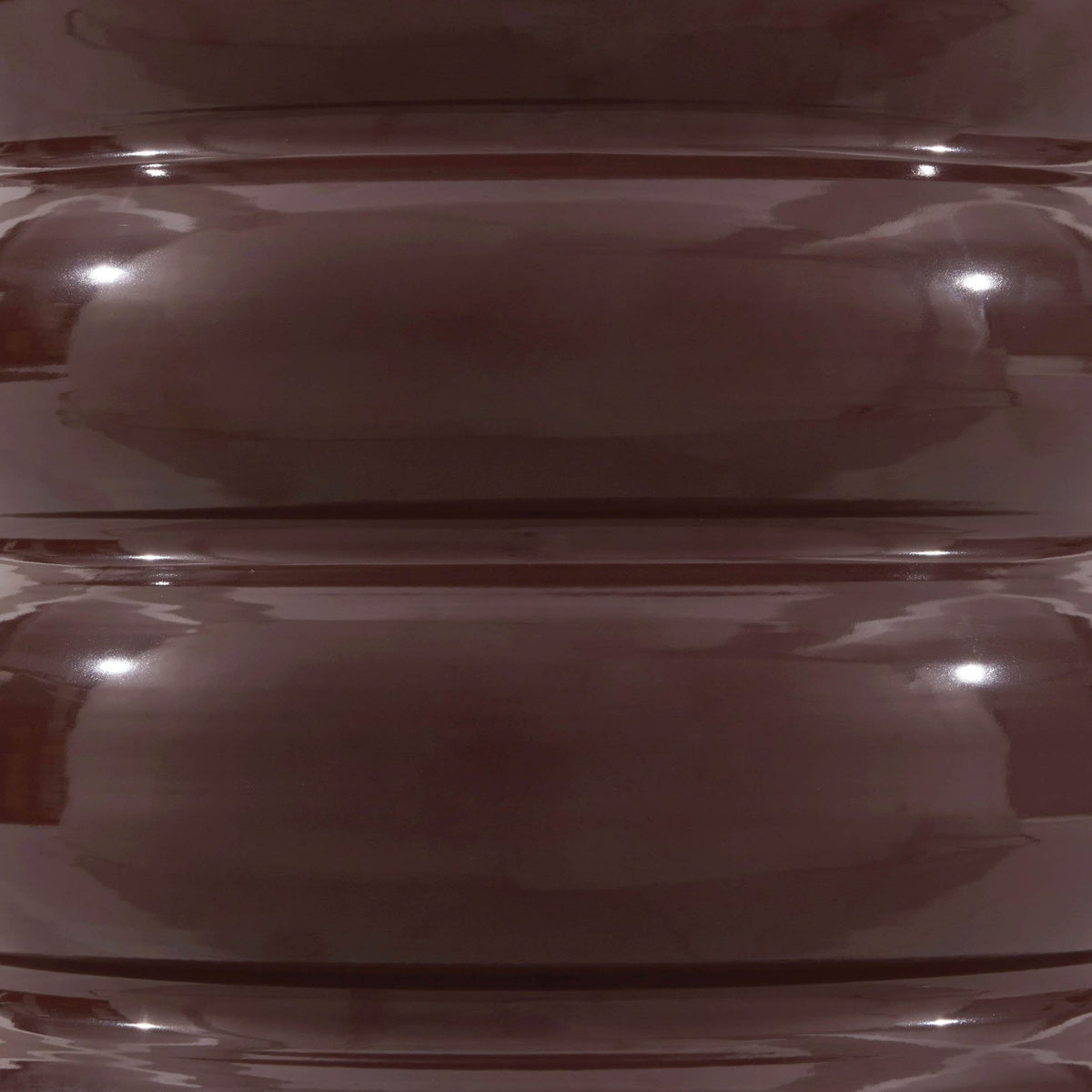 Florrie High Gloss Side Table - Chocolate - DUSK